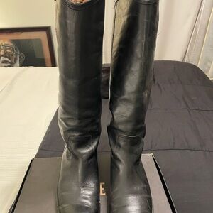 Frye Black Riding Leather Boots